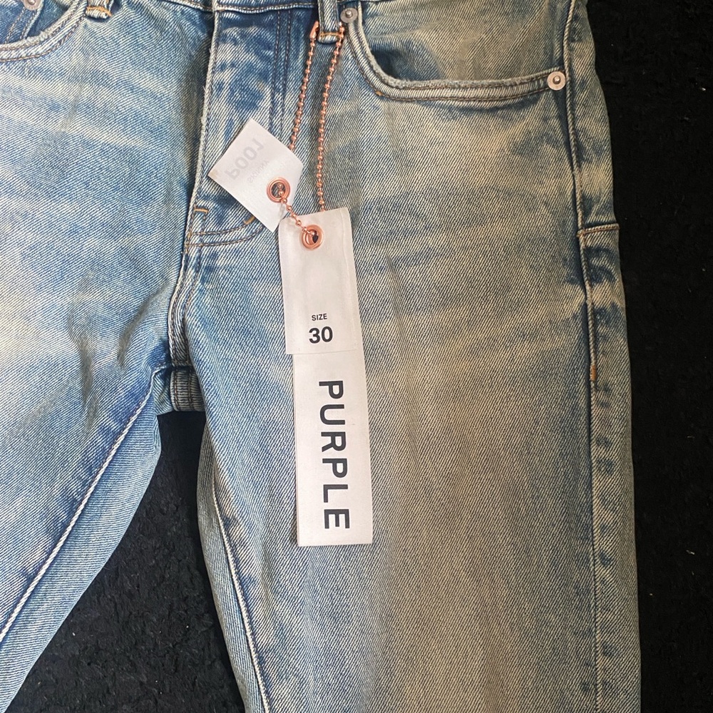 Purple Brand Men's Skinny Jeans Light Blue